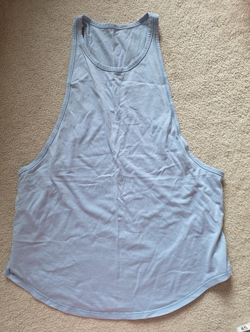 Blue And White Lulu Tank Tops